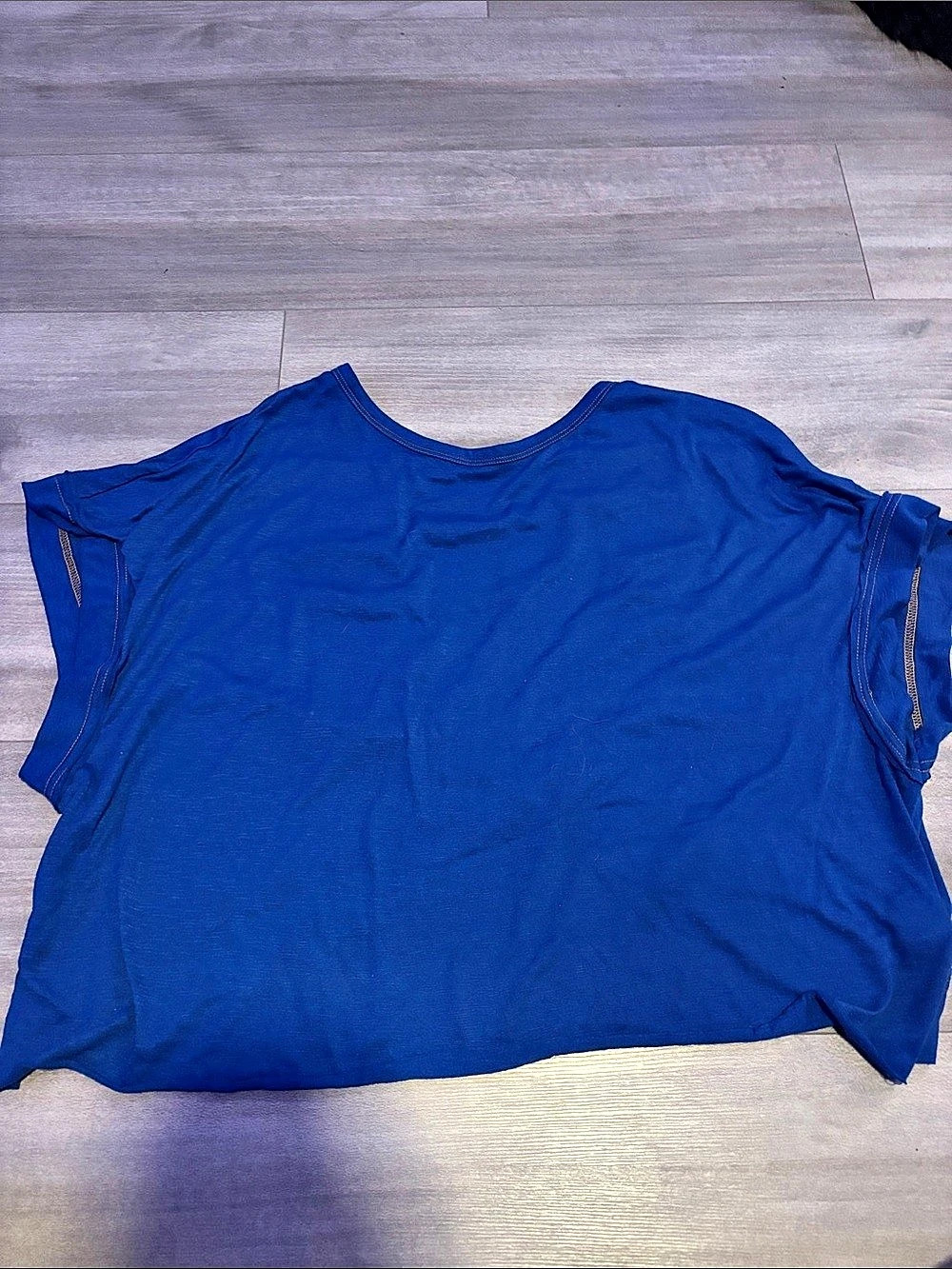Blue Short Sleeve Top